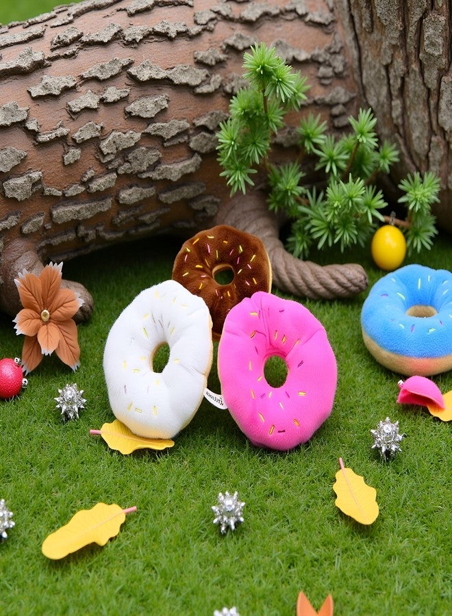 Mozff 3Pcs Colorful Pet Toy Donut-Shape Squeaky Squeaker Puppy Dog Pet Cat Kitten Sound Chews Toy Random Color Sturdy and Practical Simple and Sophisticated Design, Dog Squeak Toys - Image 3